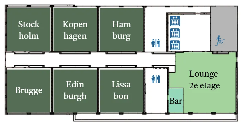 Plattegrond 2e etage